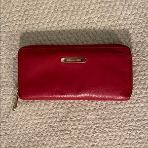 Michael Kors - red zip wallet